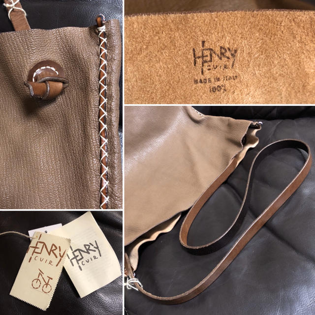 【未使用】Henry Cuir / アンリークイール レザーショルダー レディースのバッグ(ショルダーバッグ)の商品写真