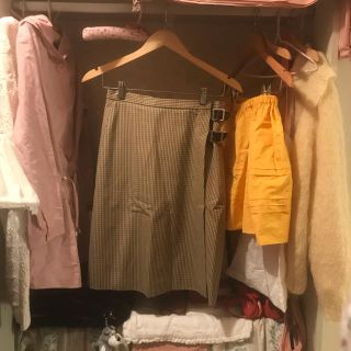 アーペーセー(A.P.C)の最終価格🦙A.P.C. check skirt.(ひざ丈スカート)