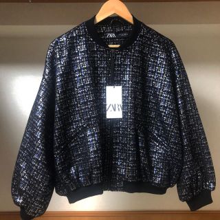 ザラ(ZARA)のスウェード風ボンバージャケット(ブルゾン)