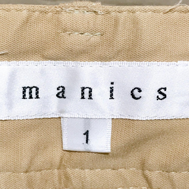 manics(マニックス)の美品 パンツ ベージュ サイズ1 レディースのパンツ(カジュアルパンツ)の商品写真