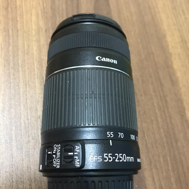 Canon(キヤノン)のレンズ Canon EFS 55-250mm スマホ/家電/カメラのカメラ(レンズ(ズーム))の商品写真