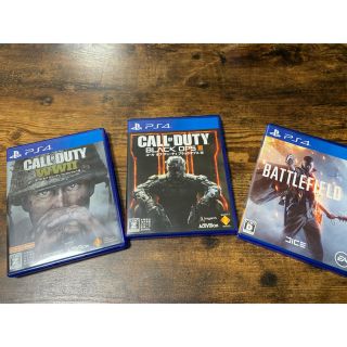 プレイステーション4(PlayStation4)のPS4 3本セット　bf1 cod bo3 ww2(家庭用ゲームソフト)