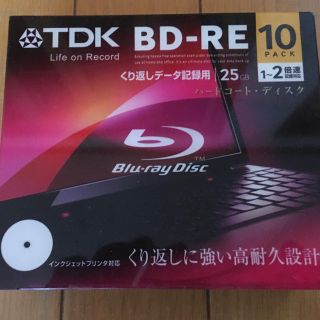 ティーディーケイ(TDK)の【新品未使用】TDK☆データ用ブルーレイディスク ☆BD-RE ☆10枚パック(ブルーレイレコーダー)