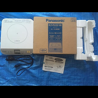 パナソニック(Panasonic)のPanasonic 卓上 IH 調理器　KZ-PH32-W(IHレンジ)