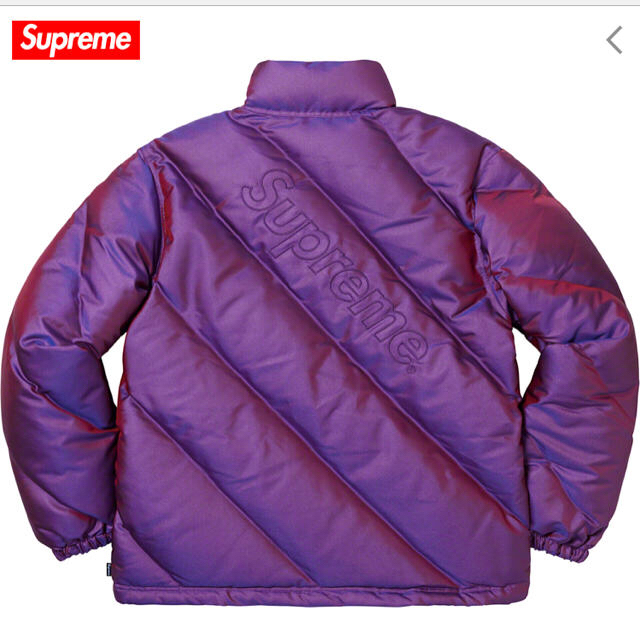 supreme iridescent puffy jacket