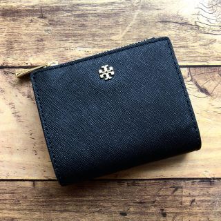 トリーバーチ(Tory Burch)の新品 トリーバーチ ロビンソンミニ 折り財布 小さくて可愛い♡ ブラック(財布)