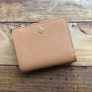 トリーバーチ(Tory Burch)の新品 トリーバーチ ロビンソンミニ 折り財布 小さくて可愛い♡ ブラウン(財布)