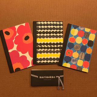 マリメッコ(marimekko)のmarimekko  ノートセット(3冊)(ノート/メモ帳/ふせん)