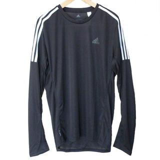 アディダス(adidas)の新品Ｌ★アディダス黒RUN3SクライマライトロンＴ(Tシャツ/カットソー(七分/長袖))