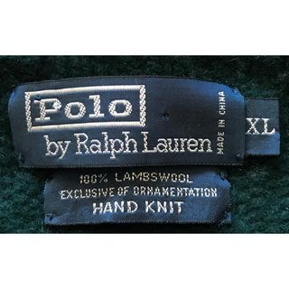 ポロラルフローレン(POLO RALPH LAUREN)のデザイン性抜群 希少 01年製 ラルフローレン 犬柄 ニット セーター(ニット/セーター)