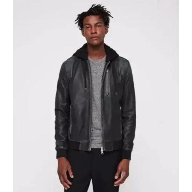 【美品】ALLSAINTS AbbotLeather BombeJacket