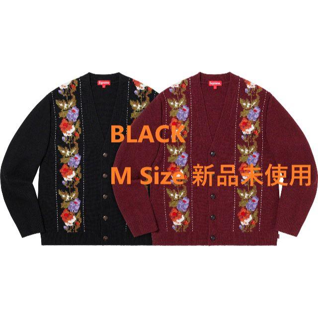 トップスSupreme Floral Stripe Cardigan 花柄 黒 M ②