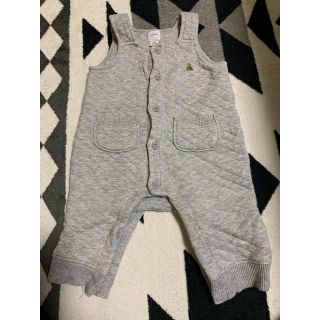 ベビーギャップ(babyGAP)の値下げ！baby gap キルティングスウェットサロペット60cm(カバーオール)