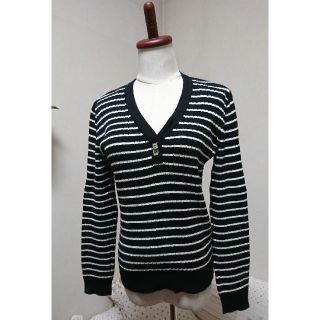 ラルフローレン(Ralph Lauren)の【美品】RALPH LAUREN ボーダーニット(ニット/セーター)