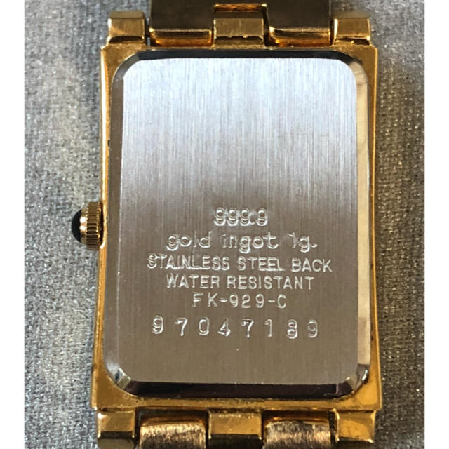 エラー 純金インゴット埋込腕時計 FK-929-C