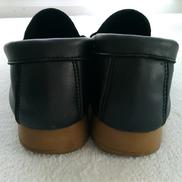値下げ☆24.5 ブラック ローファー パンプス レディースの靴/シューズ(ハイヒール/パンプス)の商品写真