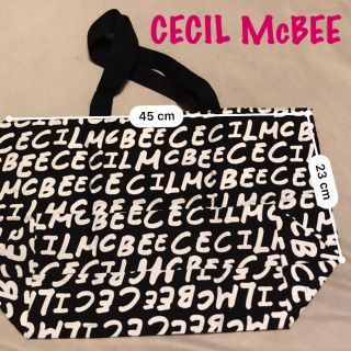 セシルマクビー(CECIL McBEE)のセシルマクビー CECIL McBEE トートバッグ 布製 大きい ブラック(トートバッグ)