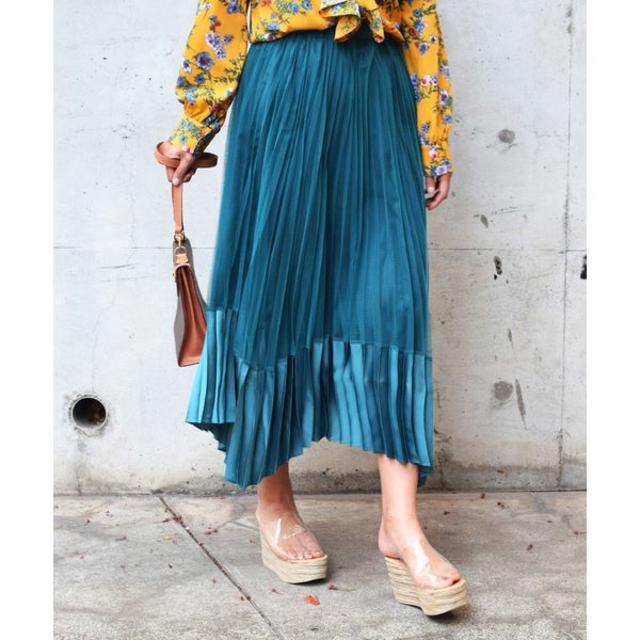 Ameri VINTAGE(アメリヴィンテージ)のAmeriVINTAGE 2WAYCOMBINATION TULLE SKIRT レディースのスカート(ロングスカート)の商品写真