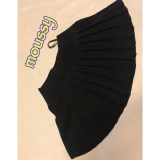 マウジー(moussy)のmoussy マウジー ニット プリーツ ミニスカート ブラック (ミニスカート)