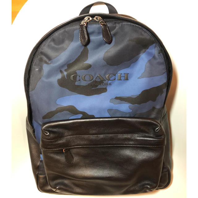 値下げしました! COACH/コーチ メンズ男性用リュック 迷彩柄 【メール