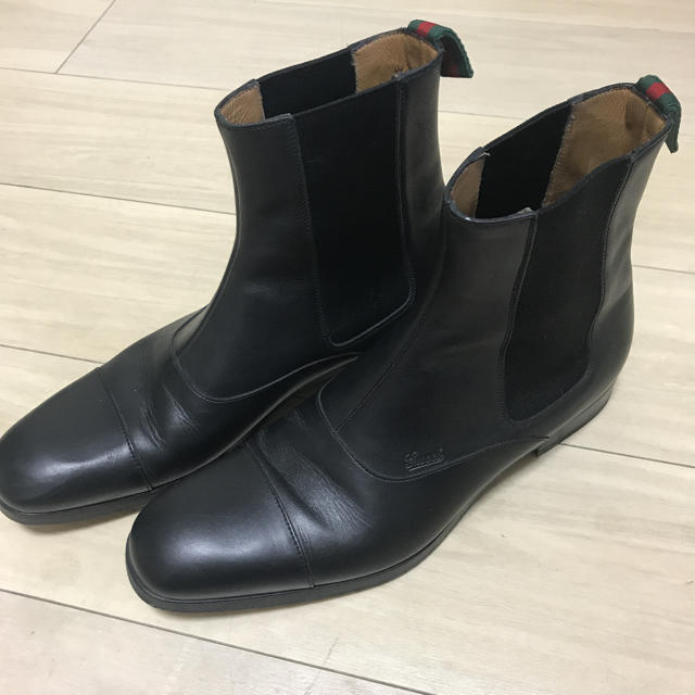 Gucci(グッチ)のGUCCI (グッチ) サイドゴアブーツ ブラック 品番367767 メンズの靴/シューズ(ブーツ)の商品写真