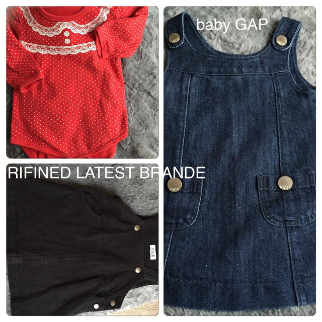 babyGAP(ベビーギャップ)のbabyGAPとRLB ジャンパースカー キッズ/ベビー/マタニティのベビー服(~85cm)(スカート)の商品写真