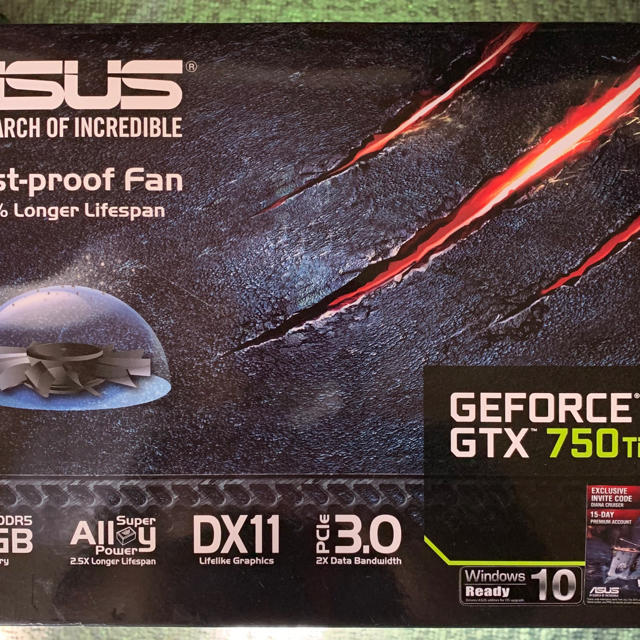 ASUS GTX750ti 動作OK 2