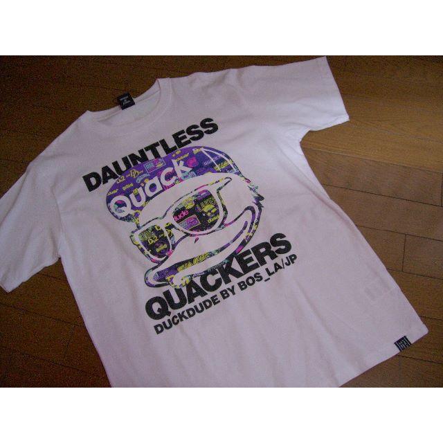DUCK DUDE(ダックデュード)の新品タグ付「ＤＵＣＫ　ＤＵＤＥ」プリントＴシャツ　ＬＬサイズ メンズのトップス(Tシャツ/カットソー(半袖/袖なし))の商品写真