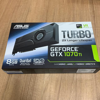 エイスース(ASUS)のグラボ GPU ASUS GEFORCE GTX 1070Ti（送料無料）(PCパーツ)