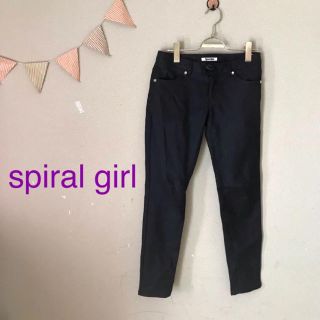 スパイラルガール(SPIRAL GIRL)のスパイラルガール ローライズスキニーデニム ブラック(スキニーパンツ)