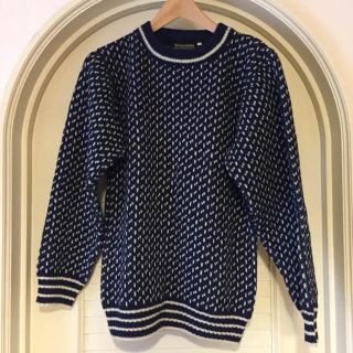 ネペンテス(NEPENTHES)のNorlender Knitwear ニット Navy M 新品(ニット/セーター)