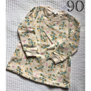 サンカンシオン(3can4on)の新品☆サンカンシオン 裏起毛 チュニック 90(Tシャツ/カットソー)