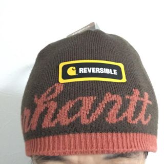 カーハート(carhartt)のCarhartt リバーシブルワッチキャップ ／ブラウン(ニット帽/ビーニー)