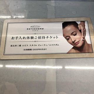 エステダム(Esthederm)のエステダム  お手入れチケット(その他)