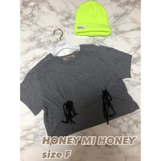 ハニーミーハニー(Honey mi Honey)の⑤④⑨ ハニーミーハニー HONEY MI HONEY Tシャツ レースアップ (Tシャツ(半袖/袖なし))