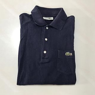 ラコステ(LACOSTE)のラコステ　メンズポロシャツ紺色Mサイズ(ポロシャツ)