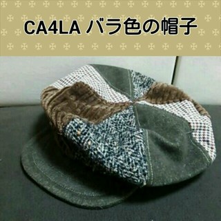 カシラ(CA4LA)のＣＡ４ＬＡ薔薇色の帽子キャスケット(キャスケット)
