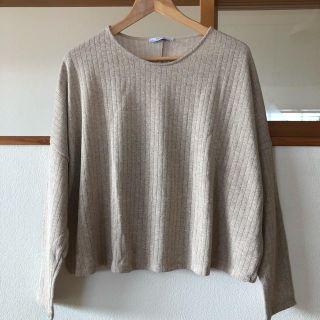 ザラ(ZARA)のチャチャ丸様専用　　ザラ  ラメカットソー  ゴールド(カットソー(長袖/七分))