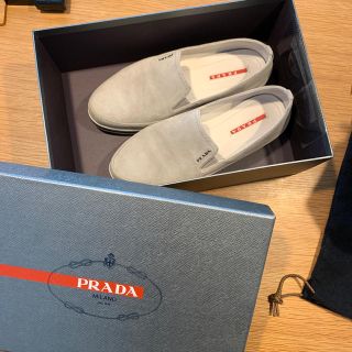 プラダ(PRADA)のスリッポン　　スエード　　36(スリッポン/モカシン)