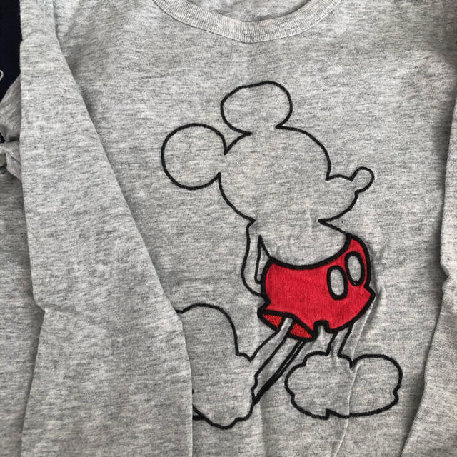 Disney(ディズニー)のUNIQLO ミッキー&ミニー　ロングTシャツ キッズ/ベビー/マタニティのキッズ服女の子用(90cm~)(Tシャツ/カットソー)の商品写真