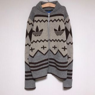 アディダス(adidas)のアディダス オリジナルス カウチンニット カーディガン ロゴ チューリップ(カーディガン)