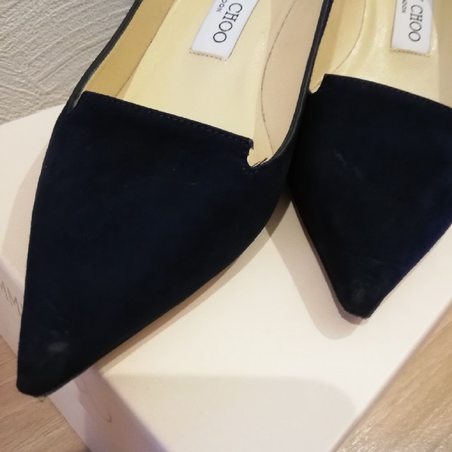 JIMMY CHOO(ジミーチュウ)の【sachh様ご専用】ジミーチュウ　パンプス　ネイビー レディースの靴/シューズ(ハイヒール/パンプス)の商品写真