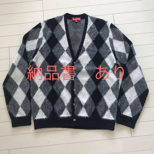 supreme brushed argyle cardigan | フリマアプリ ラクマ