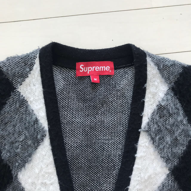 Supreme - supreme brushed argyle cardiganの通販 by n