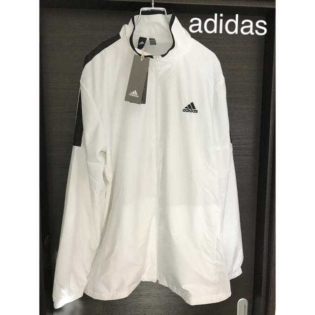 adidas(アディダス)のadidas アディダス ウインドブレーカー O 白 新品 メンズのジャケット/アウター(ナイロンジャケット)の商品写真