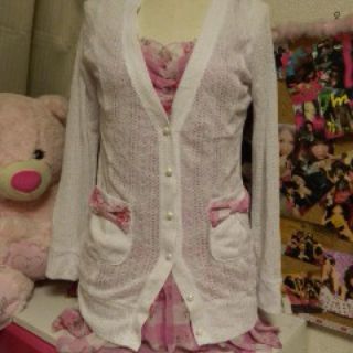 マーズ(MA＊RS)のMA*RS♡チェック薔薇カーデSET(ミニワンピース)