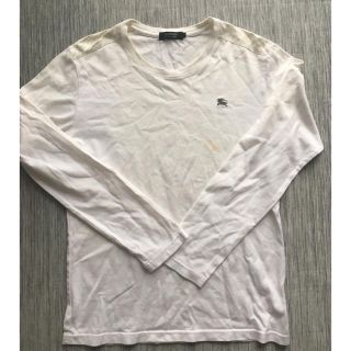 バーバリーブラックレーベル(BURBERRY BLACK LABEL)のバーバリー 白 ロンT(Tシャツ/カットソー(七分/長袖))