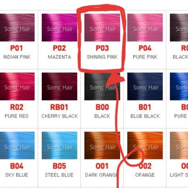 韓国 ヘアマニキュア ピンク コスメ/美容のヘアケア/スタイリング(カラーリング剤)の商品写真