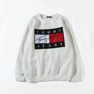 トミー(TOMMY)の【ホワイトL】トミーTOMMYトレーナー男女兼用(トレーナー/スウェット)