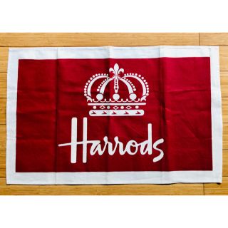 ハロッズ(Harrods)のイギリス英国製　Harrodsティータオル(テーブル用品)